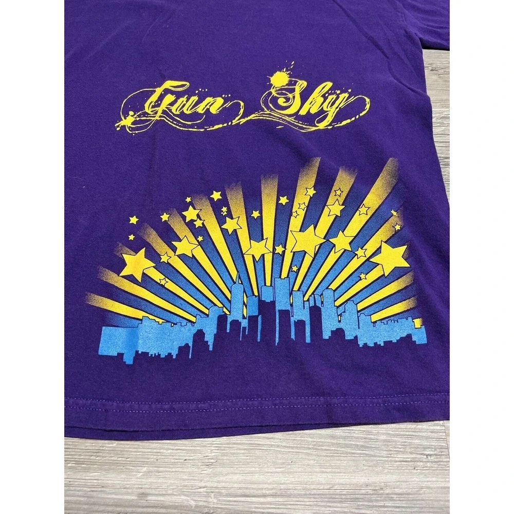 Jesse Pinkman Y2K Emo T-Shirt Grunge XL Purple Short Sleeve Graphic‎ Gun Shy
